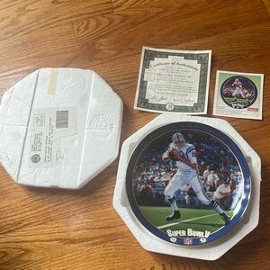 The Bradford Exchange NFL Plate. Super Bowl 5.